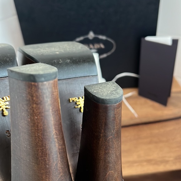 Prada platform calzature vit. Shine militare sandal - Picture 16 of 17